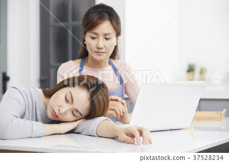 媽媽,女兒,生活,韓國人 媽媽,女兒,生活,韓國人 37528234