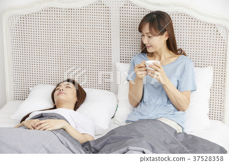 媽媽，女兒，生活，韓國人 37528358