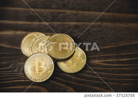 Bitcoin, wood grain Bitcoin, wood grain 37528788