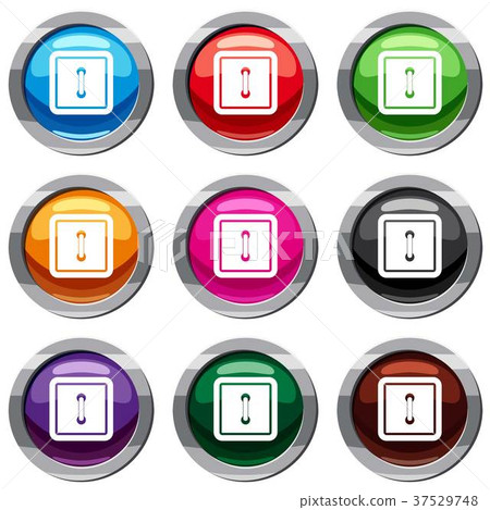 Sewn square button set 9 collection 37529748