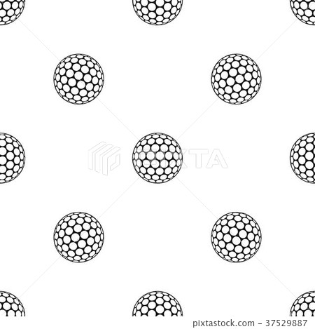Black and white golf ball pattern seamless black - Stock Illustration ...