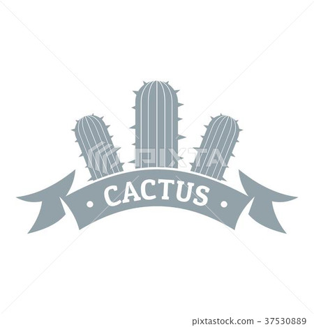Houseplant logo, simple gray style 37530889