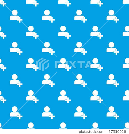 Add new user account pattern seamless blue 37530926