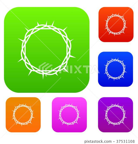 Crown of thorns set color collection 37531108