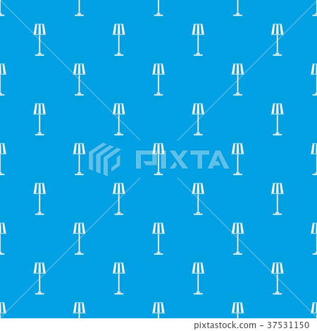 Floor lamp pattern seamless blue - Stock Illustration [37531150] - PIXTA