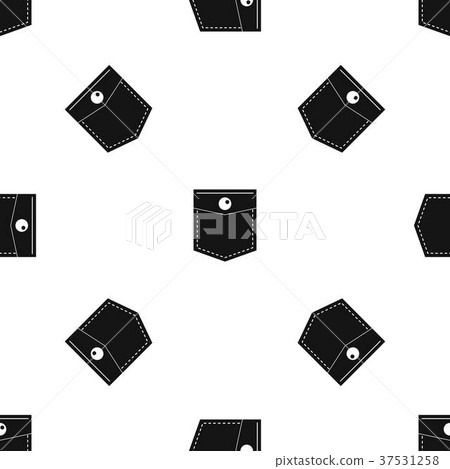 Black pocket symbol pattern seamless black 37531258
