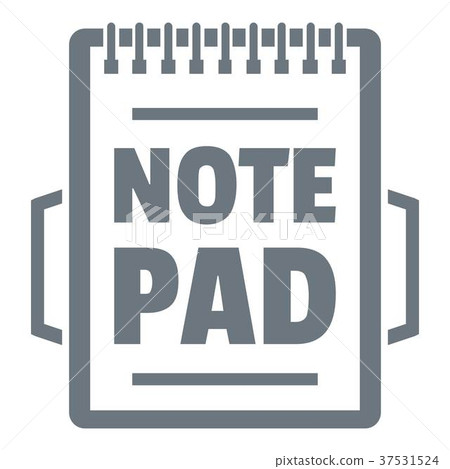 Notepad logo, vintage style - Stock Illustration [37531524] - PIXTA