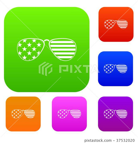 American glasses set color collection American glasses set color collection 37532020