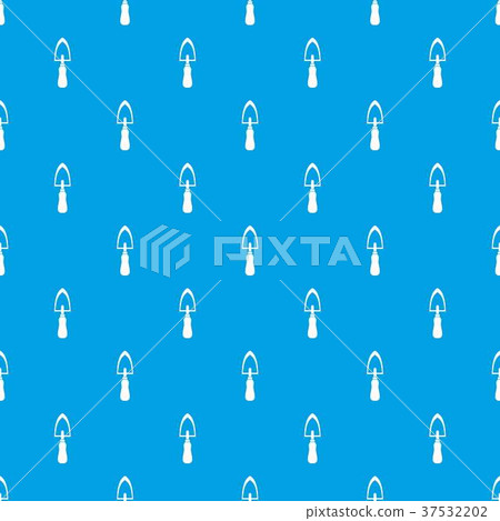 Garden trowel pattern seamless blue Garden trowel pattern seamless blue 37532202