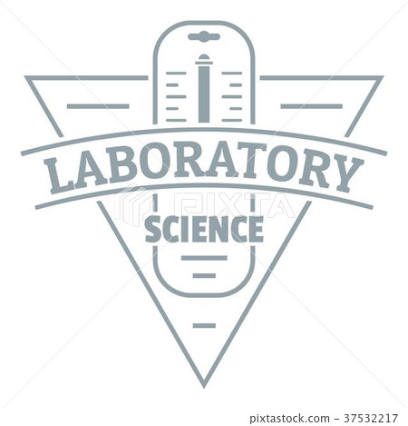 Laboratory logo, simple gray style - Stock Illustration [37532217] - PIXTA