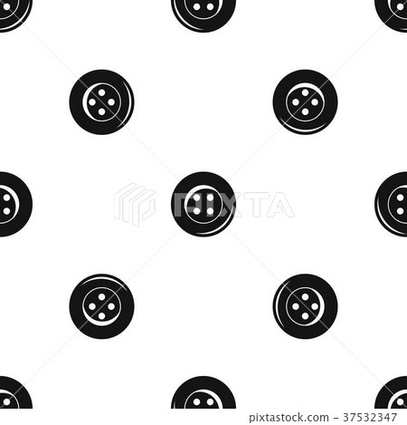 Button for sewing pattern seamless black - Stock Illustration [37532347 ...