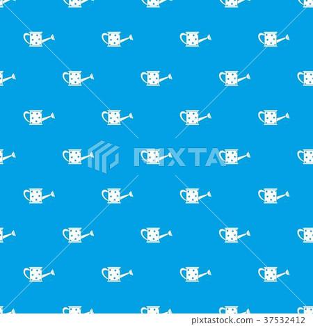 Watering can pattern seamless blue 37532412