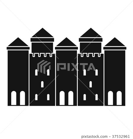 Old castle icon, simple style Old castle icon, simple style 37532961