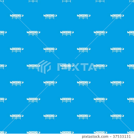Magician sawing box pattern seamless blue 37533131
