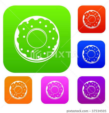 Donut set color collection 37534505