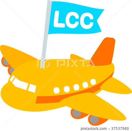 Lcc 廉价航空公司客机 图库插图