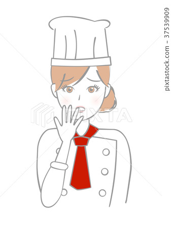 Woman chef patissier shock - Stock Illustration [37539909] - PIXTA