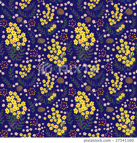 Cute seamless pattern in small flower. Small 37541160