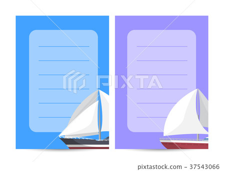 Marine explore tour card with sailboats Marine explore tour card with sailboats 37543066