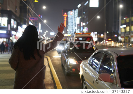 Seoul Myeongdong Night 37543227
