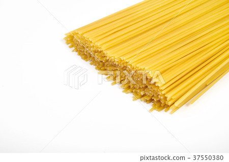 Uncooked pasta spaghetti macaroni isolated on Uncooked pasta spaghetti macaroni isolated on 37550380