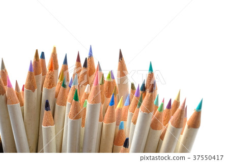 Lots of colored pencils 37550417