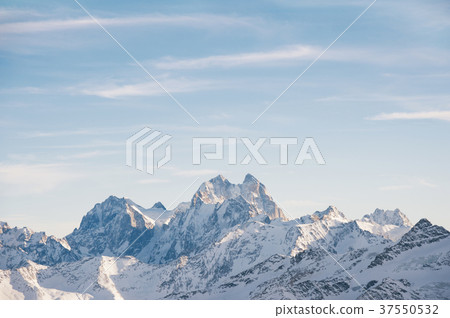 Beautiful view of mount Ushba, North Caucasus 37550532
