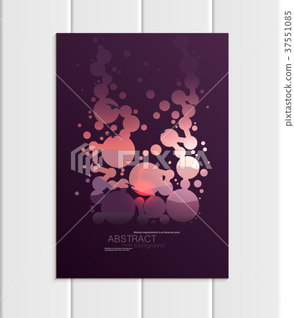 Vector brochure A5 or A4 format abstract circles - Stock Illustration ...