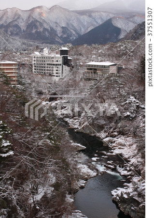 Kinugawa Onsen in winter 37551307