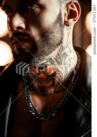 Sexy closeup portrait of brutal handsome male Sexy closeup portrait of brutal handsome male 37551367