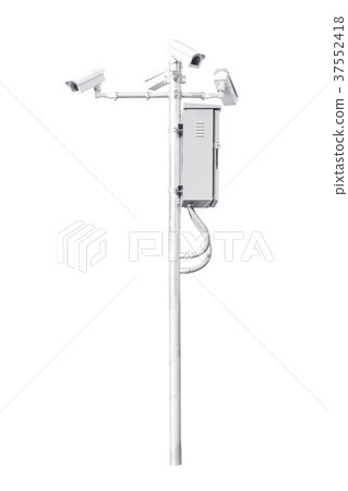 Security Camera isolated on white background. 37552418