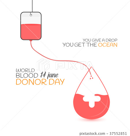 Blood drop and pack illustration Blood drop and pack illustration 37552851
