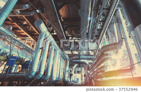 Industrial zone, Steel pipelines and cables Industrial zone, Steel pipelines and cables 37552946