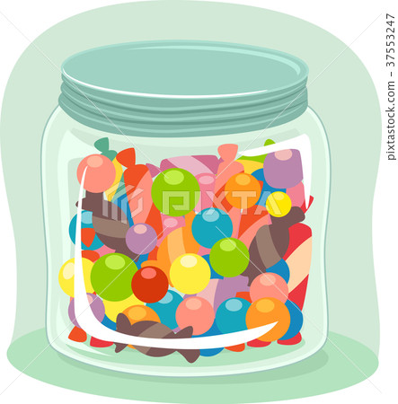 Antonym Jar Candy Full Illustration 37553247