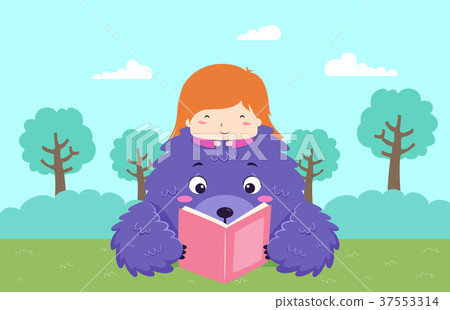 Kid Girl Book Story Monster 37553314