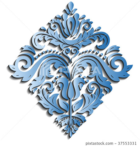 Oriental Pattern With 3D Elements Oriental Pattern With 3D Elements 37553331
