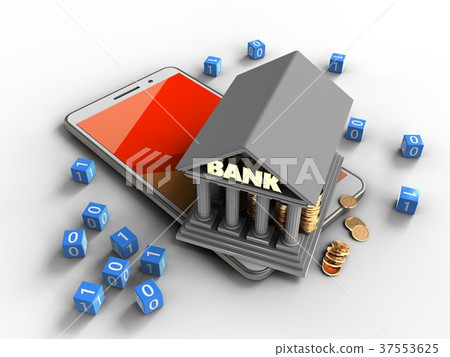 3d white phone 37553625