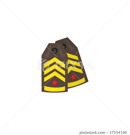 Vector flat military shoulder strap icon 37554190