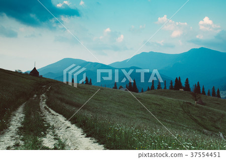 Summer mountain landscape Summer mountain landscape 37554451