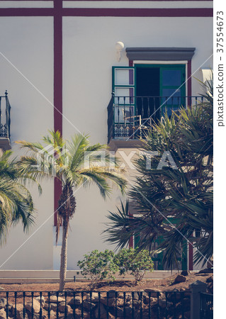 Climatic vintage photo presents the facade. Climatic vintage photo presents the facade. 37554673