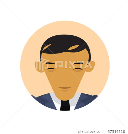 Asian Business Man Profile Icon, Chinese Or-插圖素材 [37556518] - PIXTA圖庫
