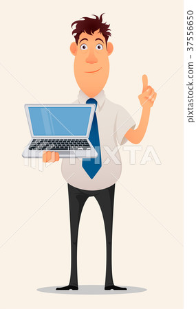 Business man cartoon character. 37556650