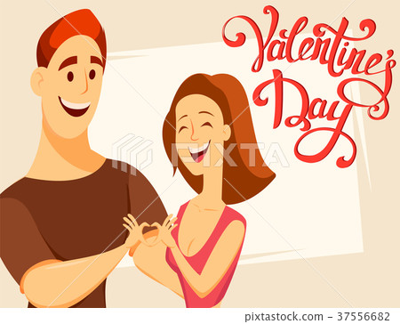 Valentines Day. Couple in love. 37556682