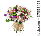 Bouquet of roses, alstromeries and lillies 37558428