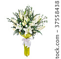 Lilly bouquet on white background 37558438