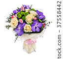 Bouquet with roses, tulips and orchids 37558442