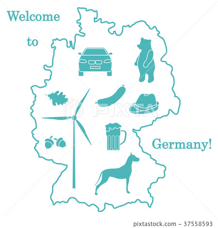 various symbols of Germany Travel and leisure. 37558593