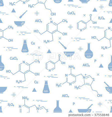 Seamless pattern with variety scientific, 37558646