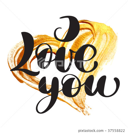Card valentine I Love You Vector Lettering stylish Card valentine I Love You Vector Lettering stylish 37558822