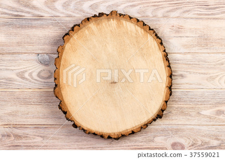 sawed wood on a wooden background. Top view sawed wood on a wooden background. Top view 37559021